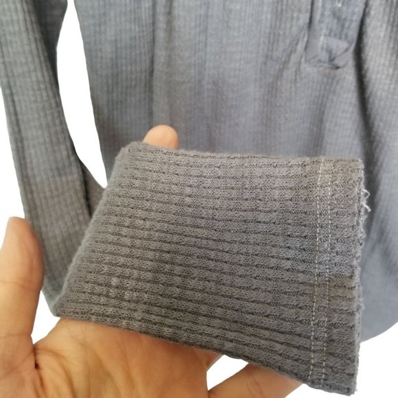 We The Free by Free People Womens XS Gray Waffle K - Picture 6 of 11